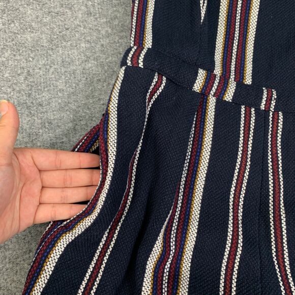 Olive + Oak Romper Womens S Small Multi Cotton Driftwood Dreamer Striped Pockets - Picture 9 of 14